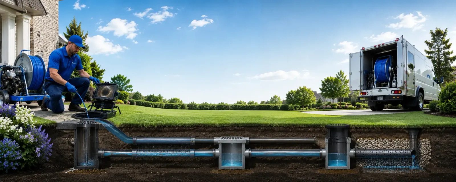 Outdoor drain cleaning information for Westford, NY